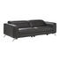 DREISITZER-SOFA Echtleder Schwarz - Chromfarben/Schwarz, Design, Leder (236/74-98/110-164cm) - Natuzzi Editions