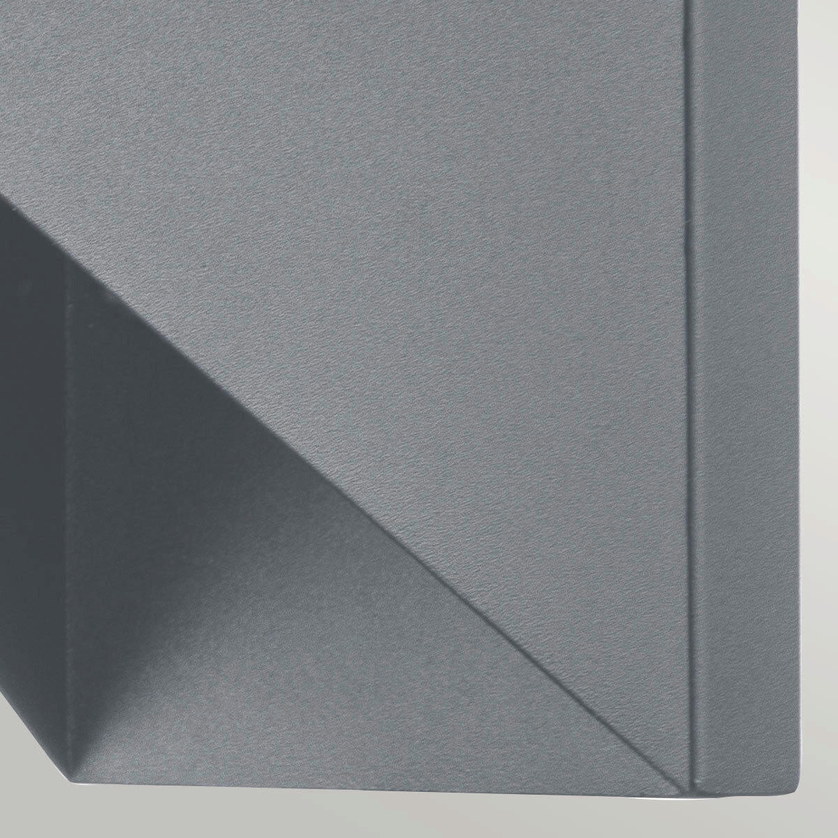 AUSSENWANDLEUCHTE - Grau, Design, Glas/Metall (19,7/10/24,7cm) - Elstead Lighting
