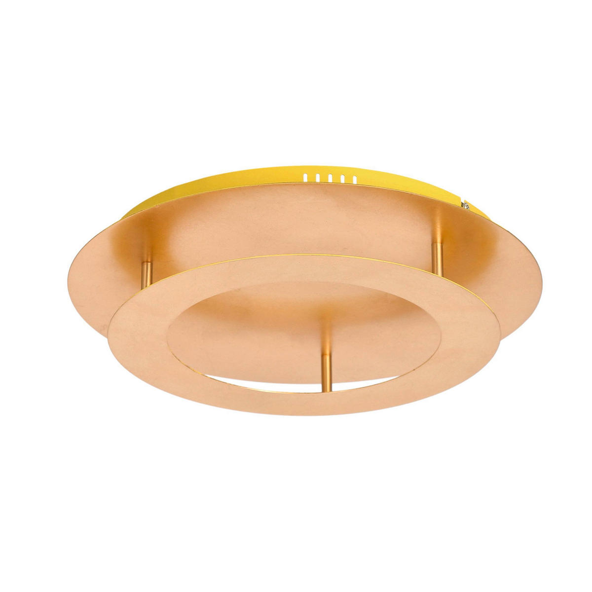 LED-DECKENLEUCHTE Merle 40/40/8 cm   - Goldfarben, Design, Metall (40/40/8cm)
