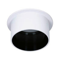 DECKENLEUCHTE  6,8/4,5 cm    - Schwarz/Weiß, Basics, Metall (6,8/4,5cm) - Paulmann