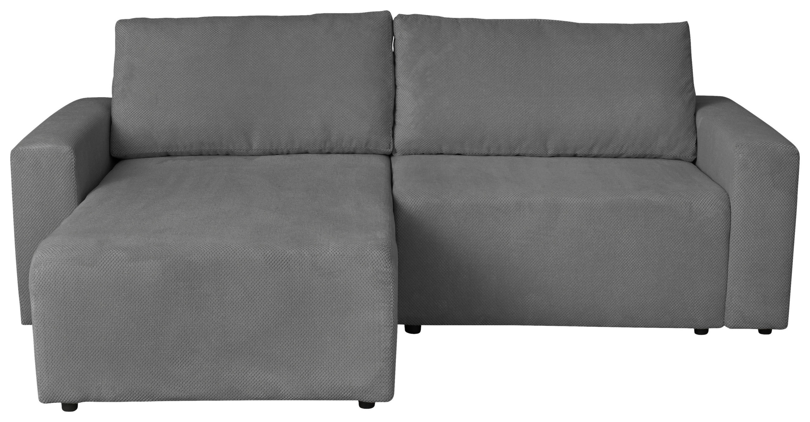 Colțar Extensibil, lemn, metal, plastic, textil, nămol, 173/258 cm - nămol/negru, Modern, plastic/lemn (173/258cm) - Carryhome