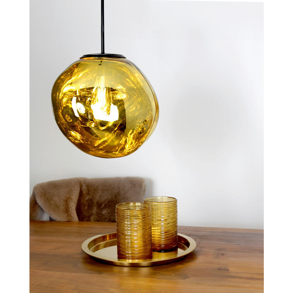 Thumbnail - Xxxl Hängeleuchte Canopus, Gelb, Glas, organisch,organisch, 150 cm, Grüner Punkt, RoHS, Europäischer Sicherheitsstandard...