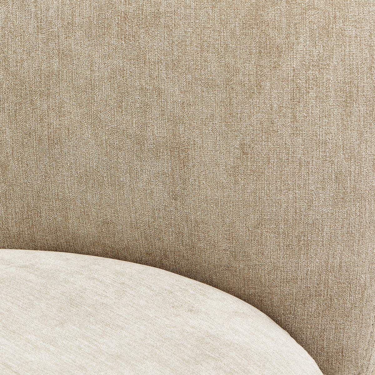 COCKTAILSESSEL in Flachgewebe Beige  - Hellbraun/Beige, Design, Textil/Metall (92/80/84cm) - Livetastic