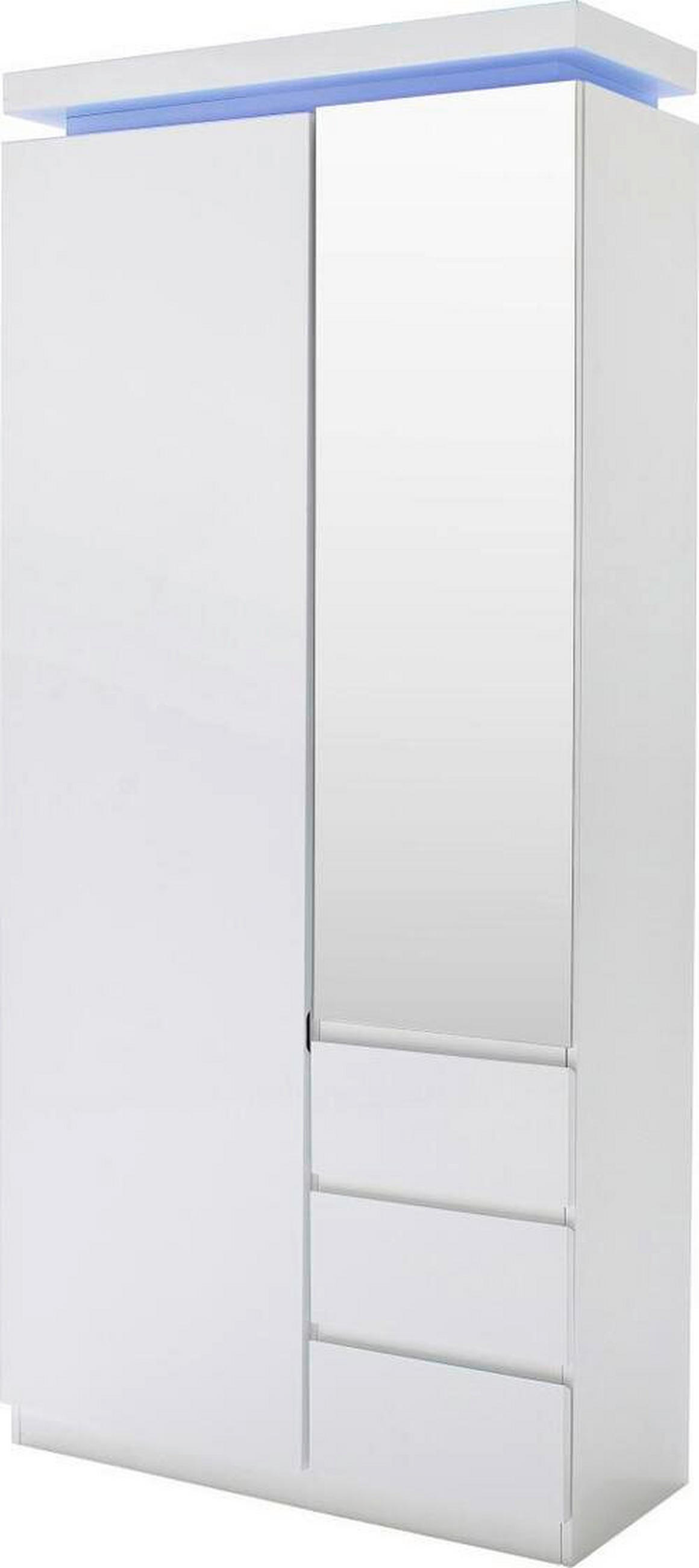 GARDEROBENSCHRANK  in 91/198/38 cm  - Weiss, Design, Holzwerkstoff (91/198/38cm) - Novel