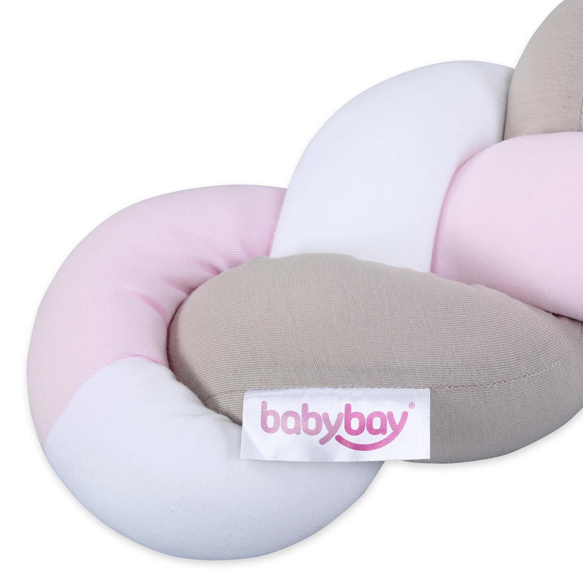 NESTCHENSCHLANGE Babybay  180/9/9 cm   - Beige/Rosa, Basics, Textil (180/9/9cm) - Babybay