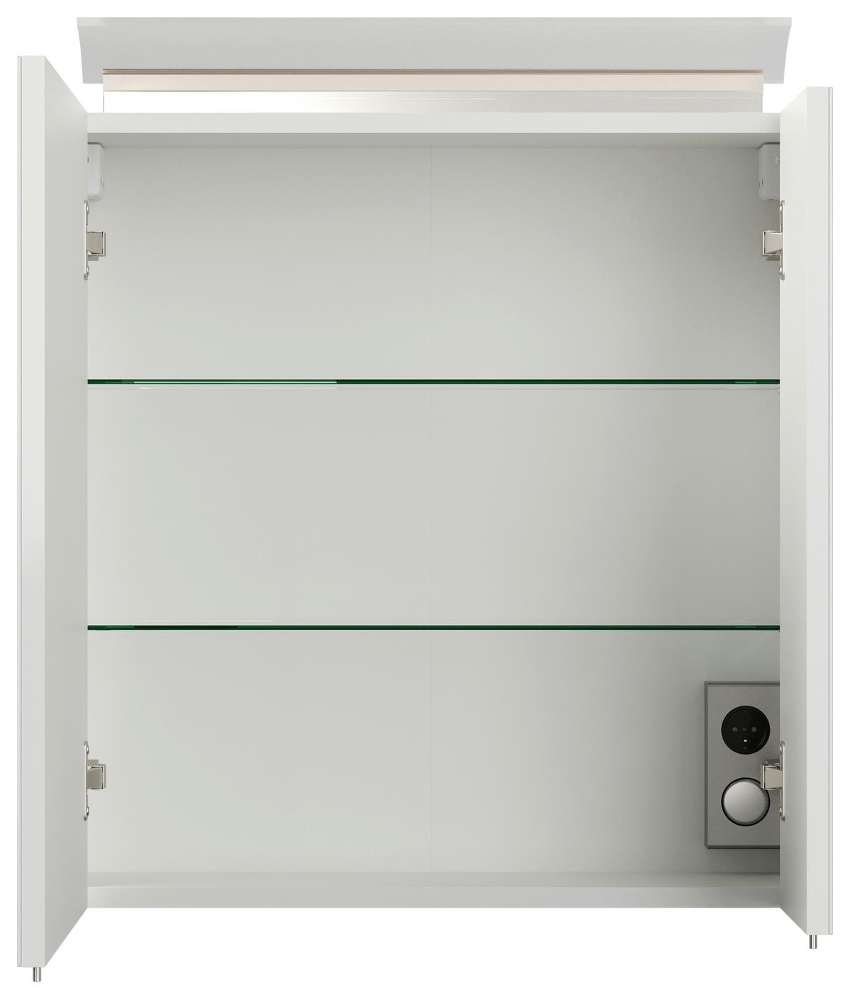 BADEZIMMER 5-teilig  in 60 cm  - Weiß Hochglanz/Weiß, Basics, Keramik/Holzwerkstoff (60cm) - MID.YOU