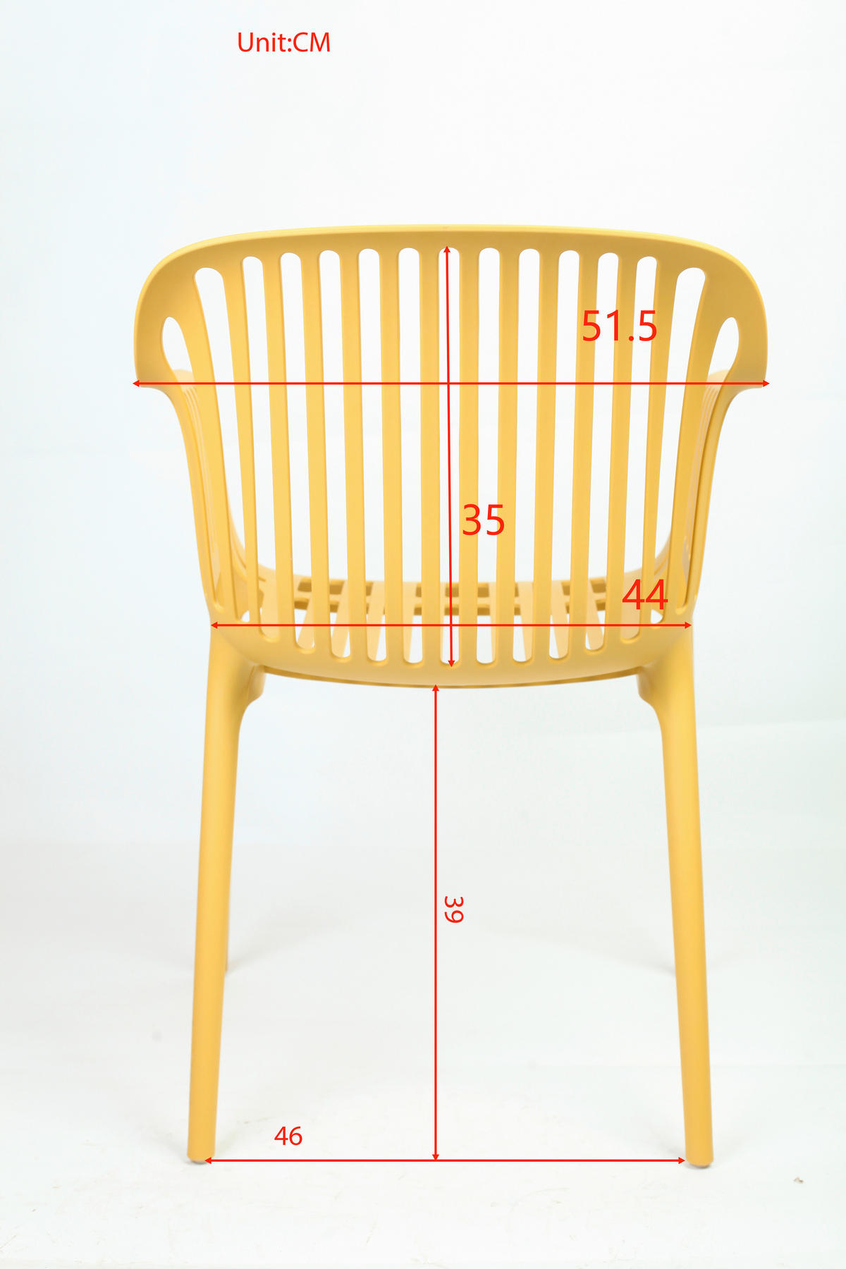 STAPELSESSEL Gelb  - Gelb, Basics, Kunststoff/Textil (55/80/60cm) - Ambia Garden