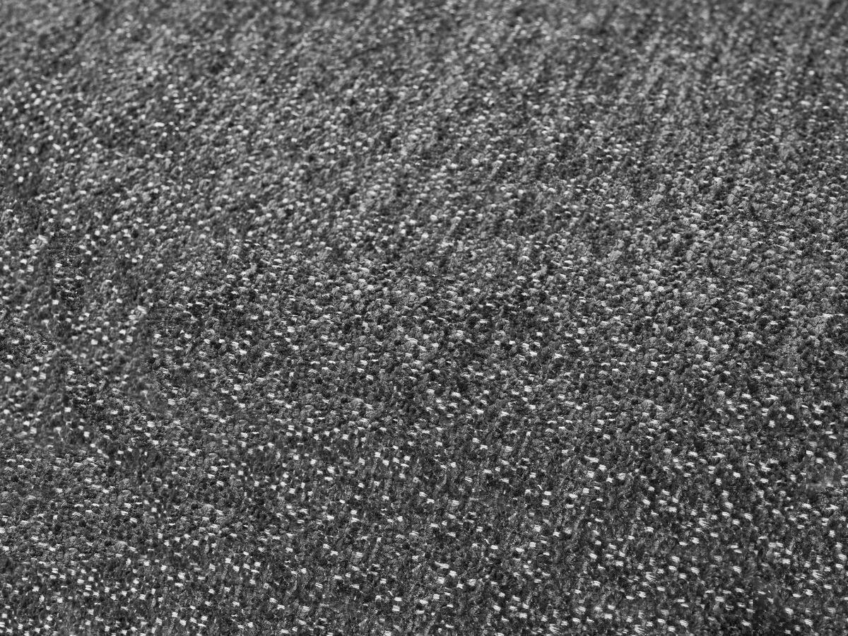 ECKSOFA Ottomane rechts  EVEREST Dunkelgrau Flachgewebe  - Dunkelgrau/Schwarz, MODERN, Kunststoff/Textil (352/210cm)