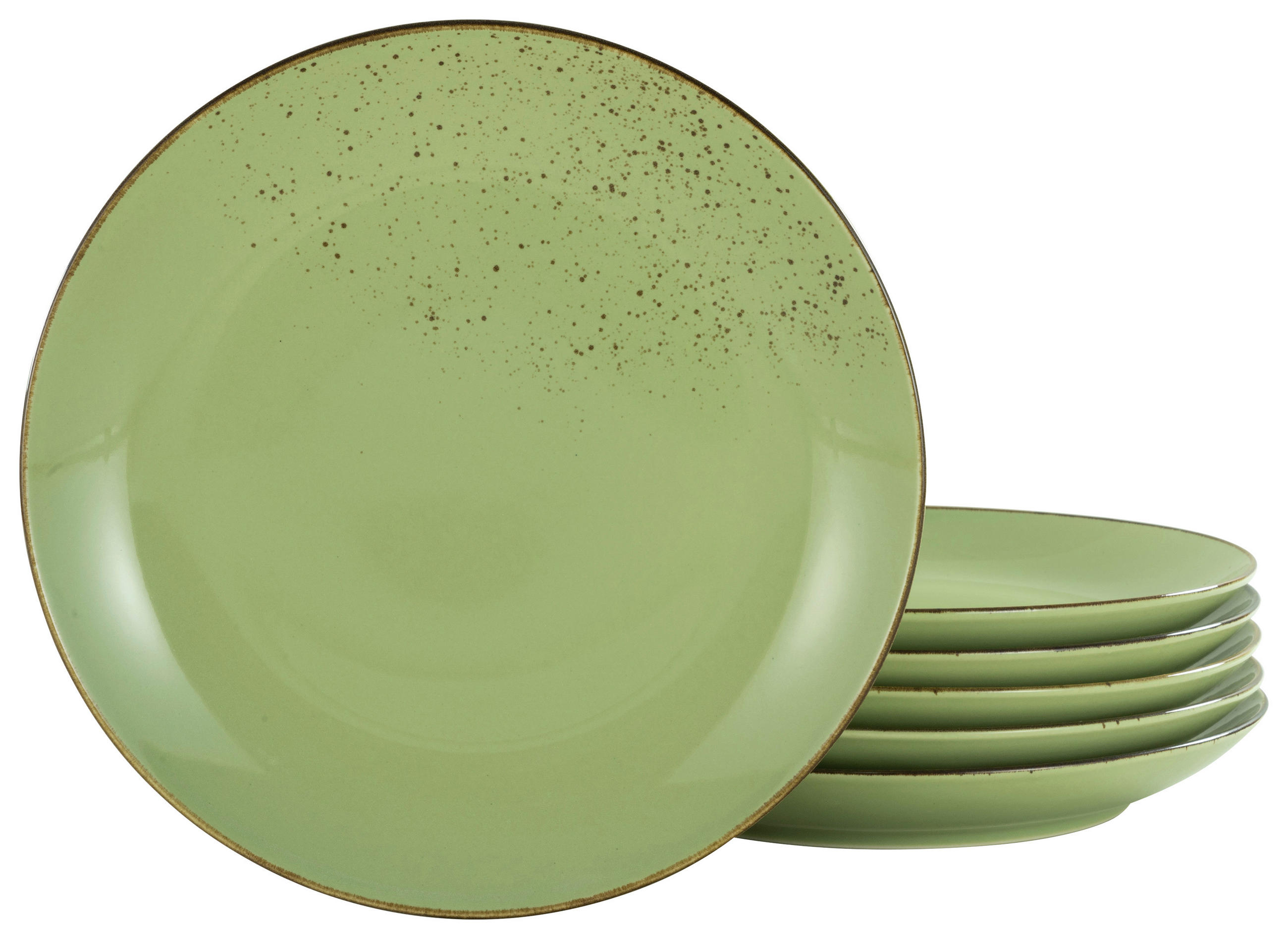 DESSERTTELLERSET Grün 6-teilig 21 cm  - Grün, Trend, Keramik (21cm) - Creatable