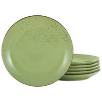 DESSERTTELLERSET 6-teilig  - Grün, Trend, Keramik (21cm) - Creatable