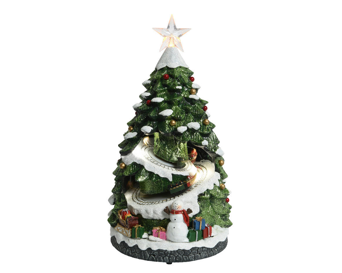 OKRASNA BOŽIČNA JELKA  - večbarvno, Basics, umetna masa (21,50/20,00/38,00cm) - X-Mas