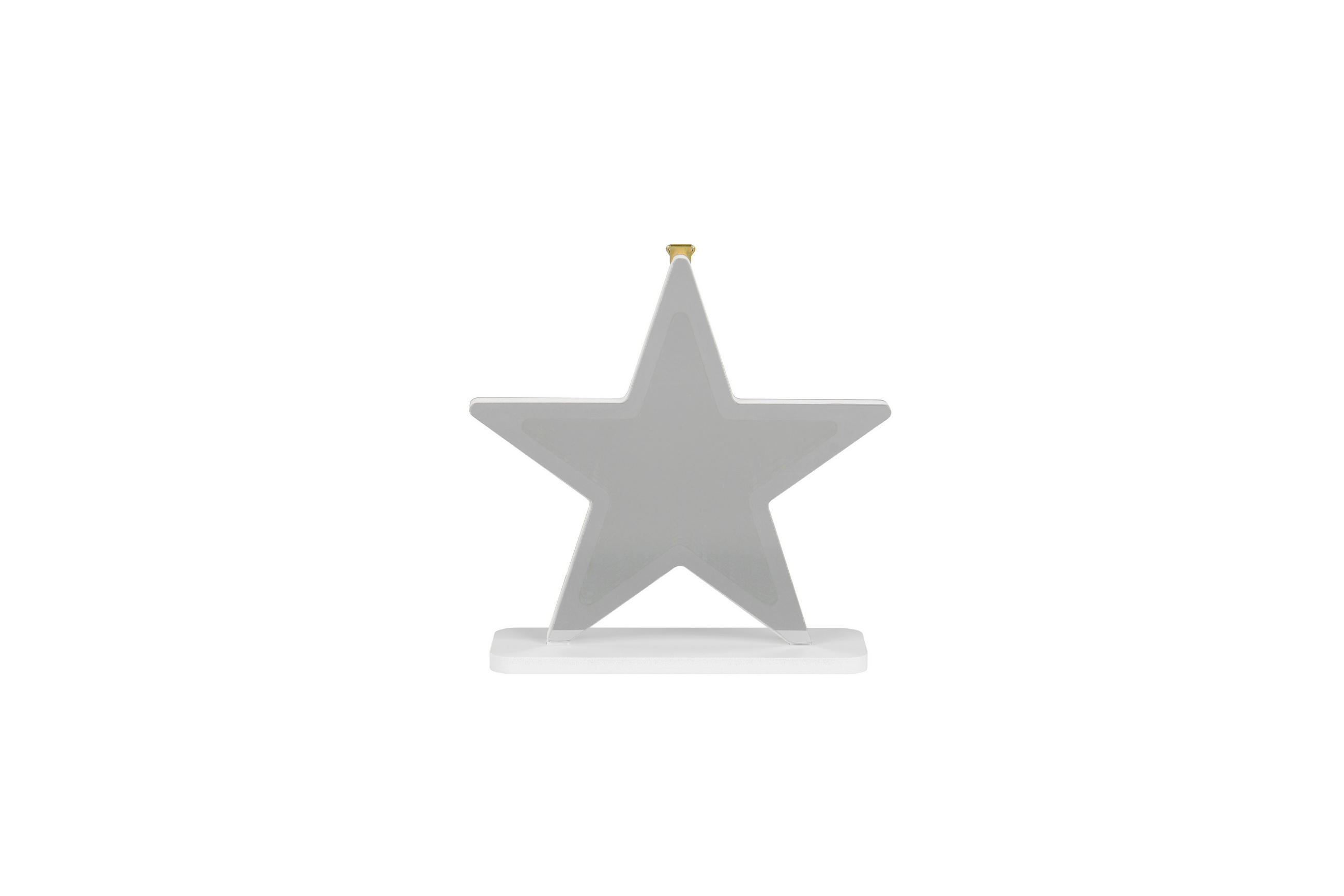 LED-WANDLEUCHTE Etoile 20/20/6 cm  - Weiß, LIFESTYLE, Kunststoff (20/20/6cm)