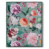 PLAID Fiori 130/160 cm  - Jadegrün/Mauve, Design, Textil (130/160cm)