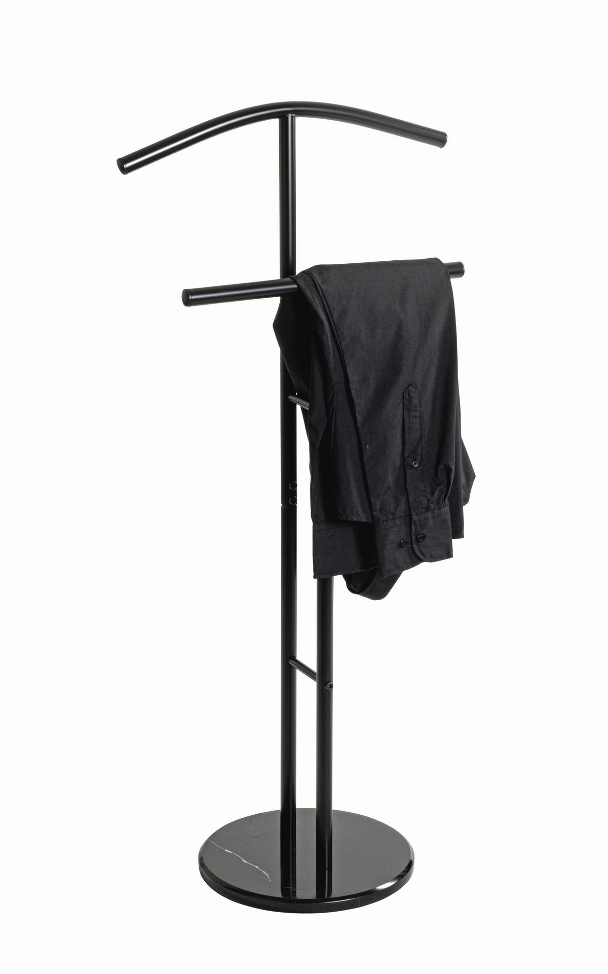 HERRENDIENER in Schwarz 48/105/30 cm   - Schwarz, Basics, Stein/Metall (48/105/30cm)