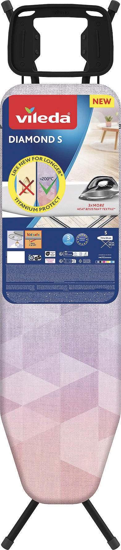 BÜGELBRETT - Multicolor, Basics, Metall (33/33/114cm) - Vileda
