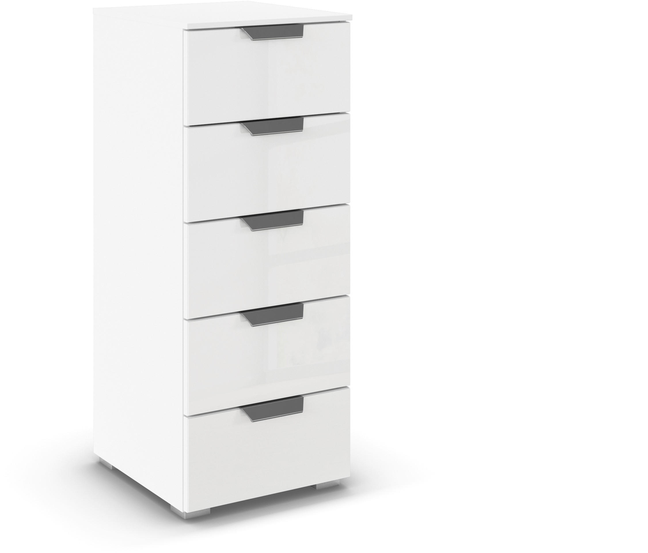 KOMMODE  in 40/100/35 cm  - Chromfarben/Weiß, Design, Glas/Holzwerkstoff (40/100/35cm) - Carryhome