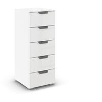 KOMMODE  in 40/100/35 cm  - Chromfarben/Weiß, Design, Glas/Holzwerkstoff (40/100/35cm) - Carryhome