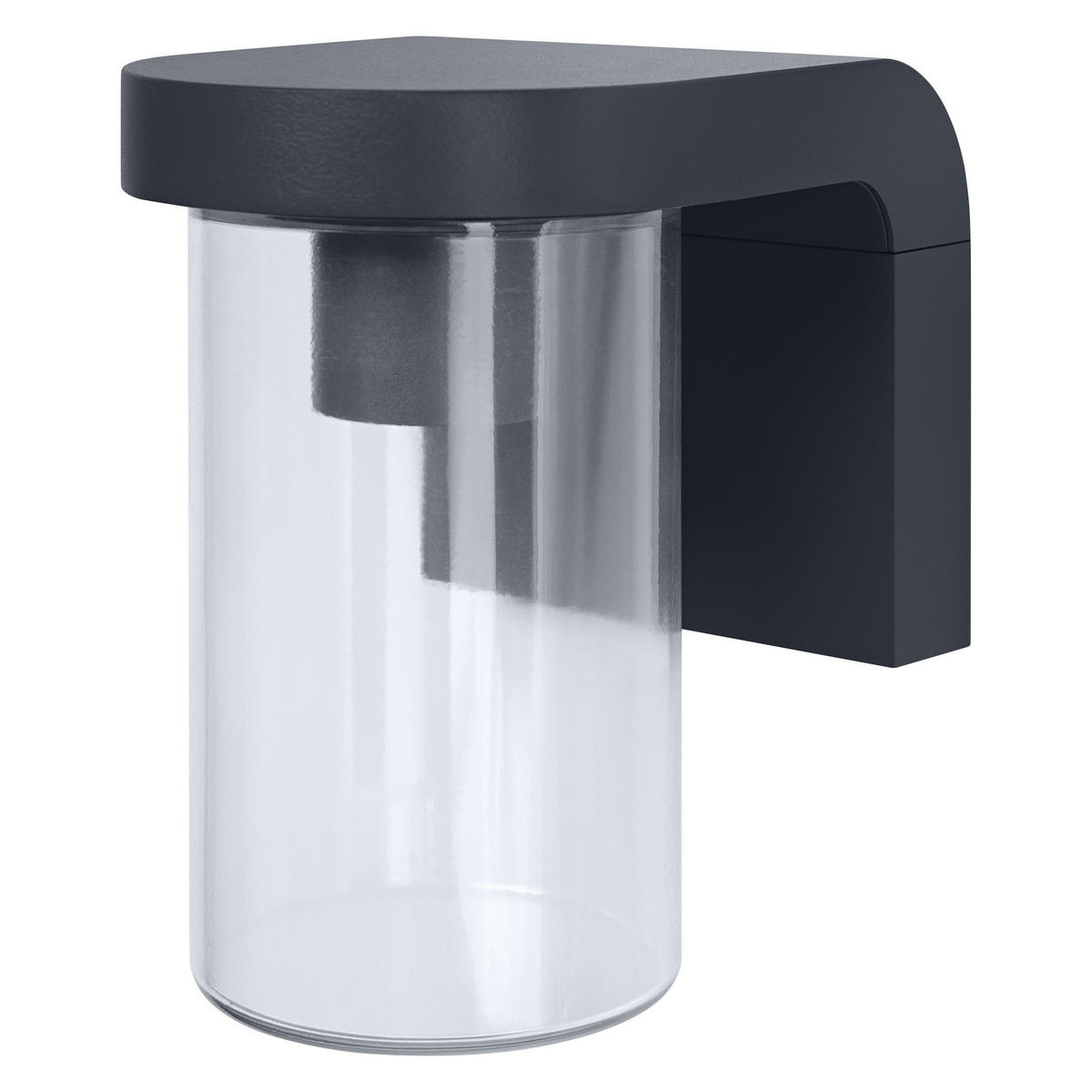 AUßENWANDLEUCHTE   - Klar/Anthrazit, Basics, Glas/Metall (16cm) - Ledvance