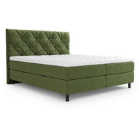 BOXBETT 140/200 cm  in Grün  - Schwarz/Grün, Design, Holz/Holzwerkstoff (140/200cm) - Esposa