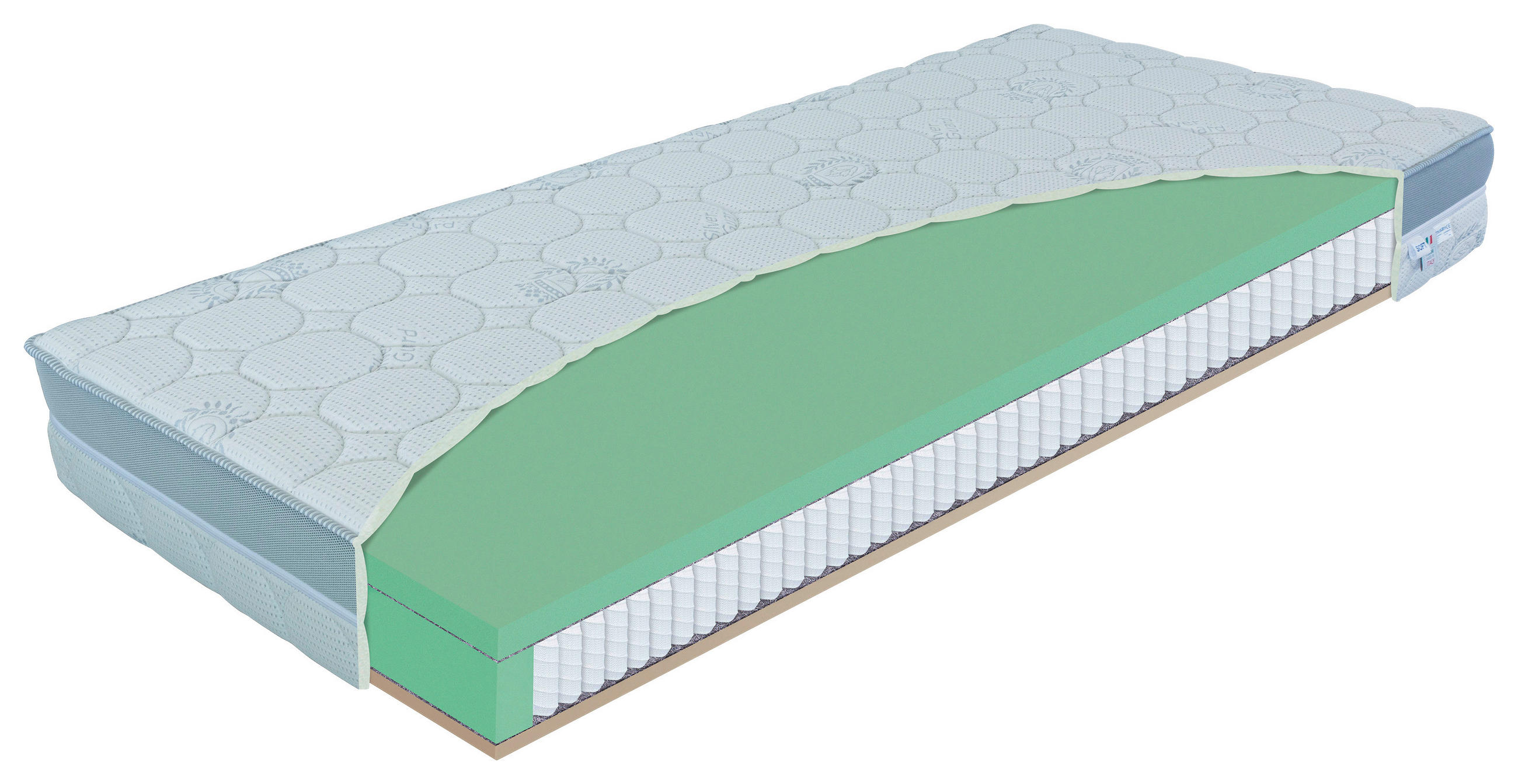 Materasso TAŠTIČKOVÝ MATRAC, 80/200 cm.