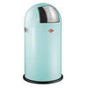 ABFALLSAMMLER PUSHBOY 50 L  - Edelstahlfarben/Mintgrün, KONVENTIONELL, Kunststoff/Metall (40/75,5cm) - Wesco