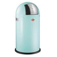 ABFALLSAMMLER PUSHBOY 50 L  - Edelstahlfarben/Mintgrün, KONVENTIONELL, Kunststoff/Metall (40/75,5cm) - Wesco