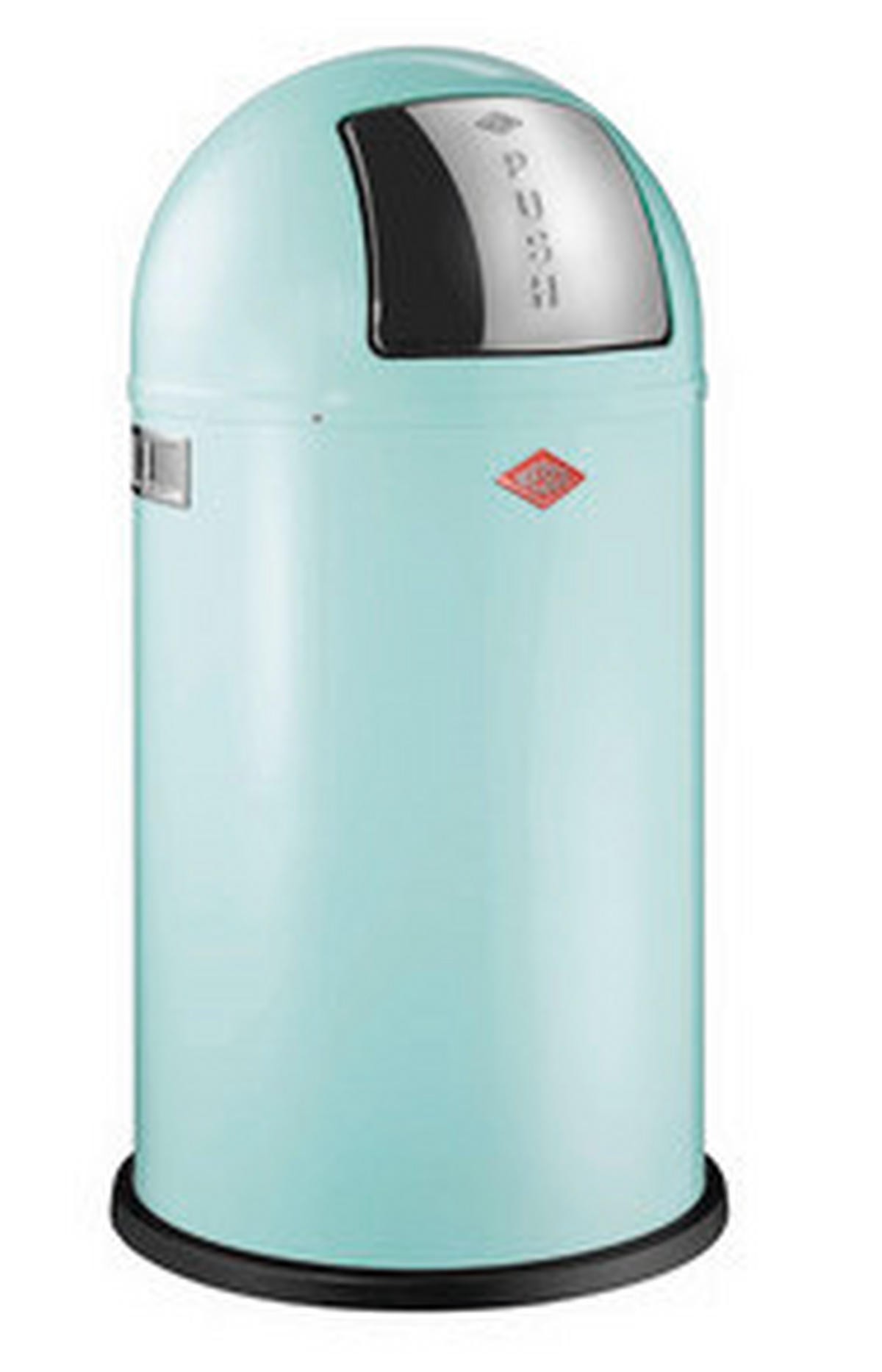 ABFALLSAMMLER PUSHBOY 50 L  - Edelstahlfarben/Mintgrün, KONVENTIONELL, Kunststoff/Metall (40/75,5cm) - Wesco
