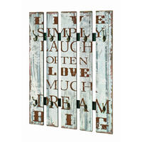 WANDGARDEROBE  in Braun, Weiß  - Braun/Weiß, Basics, Holzwerkstoff/Metall (70/100/9cm)