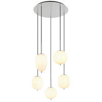 HÄNGLAMPA 57,5/150 cm  - opal/nickelfärgad, Basics, metall/glas (57,5/150cm) - Globo