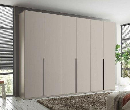 ORMAR S KLASIČNIM VRATIMA kašmir   - bijela/kašmir, Moderno, drvni materijal/metal (302/225/58cm) - Hom`in