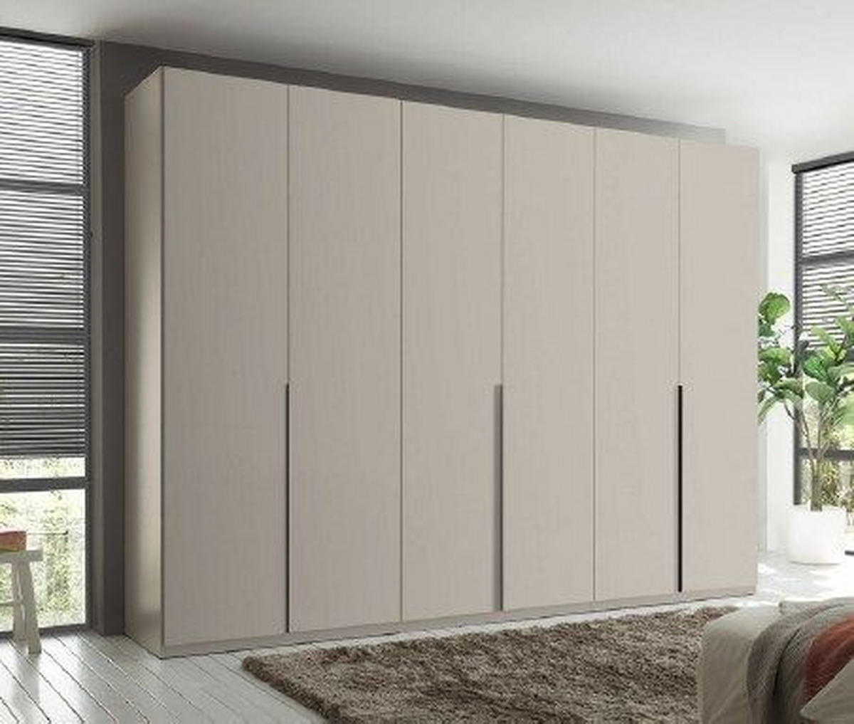 ORMAR S KLASIČNIM VRATIMA kašmir   - bijela/kašmir, Moderno, drvni materijal/metal (302/225/58cm) - Hom`in