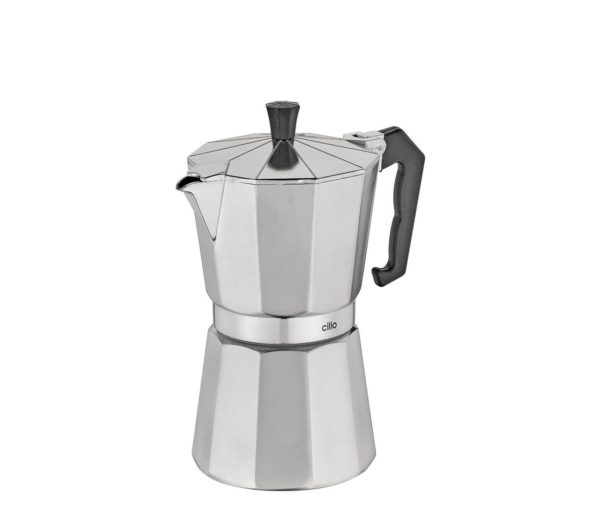 ESPRESSOKOCHER  - Silberfarben, Basics, Kunststoff/Metall (8,5/19cm) - Cilio
