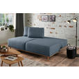 BOXSPRINGSOFA Carla  mit Stoffauswahl, Rücken echt Blau, Grau  - Blau/Grau, Design, Holz/Textil (203/97/107cm) - Dieter Knoll