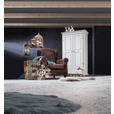 GARDEROBENSCHRANK in 110/192/58 cm - Schwarz/Weiß, LIFESTYLE, Holz/Metall (110/192/58cm) - Landscape