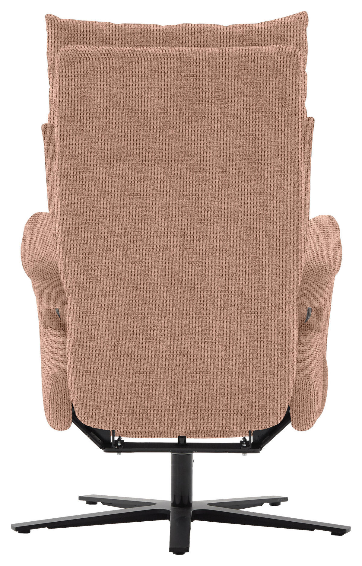 FERNSEHSESSEL in Struktur Kupferfarben  - Schwarz/Kupferfarben, MODERN, Textil/Metall (73/113-117/85cm) - Cantus