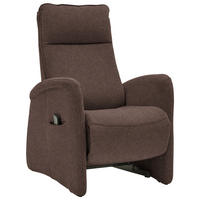 FERNSEHSESSEL in Chenille Dunkelbraun  - Dunkelbraun, Konventionell, Textil (79/114/87-176cm) - Valdera