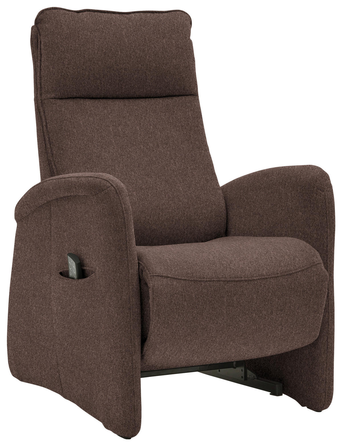 FERNSEHSESSEL in Chenille Dunkelbraun  - Dunkelbraun, Konventionell, Textil (79/114/87-176cm) - Valdera