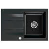 SPÜLE Genea 75 / 50900268  - Schwarz Hochglanz, Basics, Keramik (75/51/20cm) - Systemceram