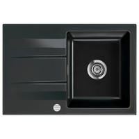 SPÜLE Genea 75 / 50900268  - Schwarz Hochglanz, Basics, Keramik (75/51/20cm) - Systemceram