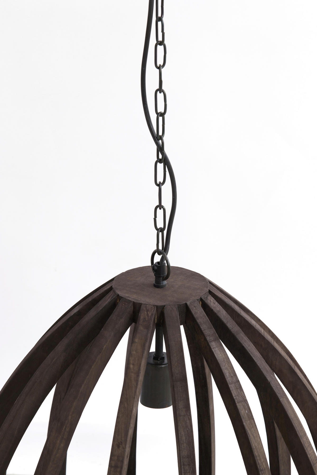 HÄNGELEUCHTE Barsia 50/50/54 cm   - Dunkelbraun, Design, Holz (50/50/54cm) - Light & Living