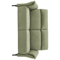 2-SITZER-SOFA in Mikrofaser Hellgrün  - Schwarz/Hellgrün, Konventionell, Textil/Metall (178/103/92cm) - Dieter Knoll