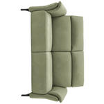 2-SITZER-SOFA  in Mikrofaser Hellgrün  - Schwarz/Hellgrün, KONVENTIONELL, Textil/Metall (178/103/92cm) - Dieter Knoll