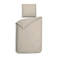 BETTWÄSCHE 2-teilig Punto Makosatin 135/200 cm  - Sandfarben, Basics, Textil (135/200cm)