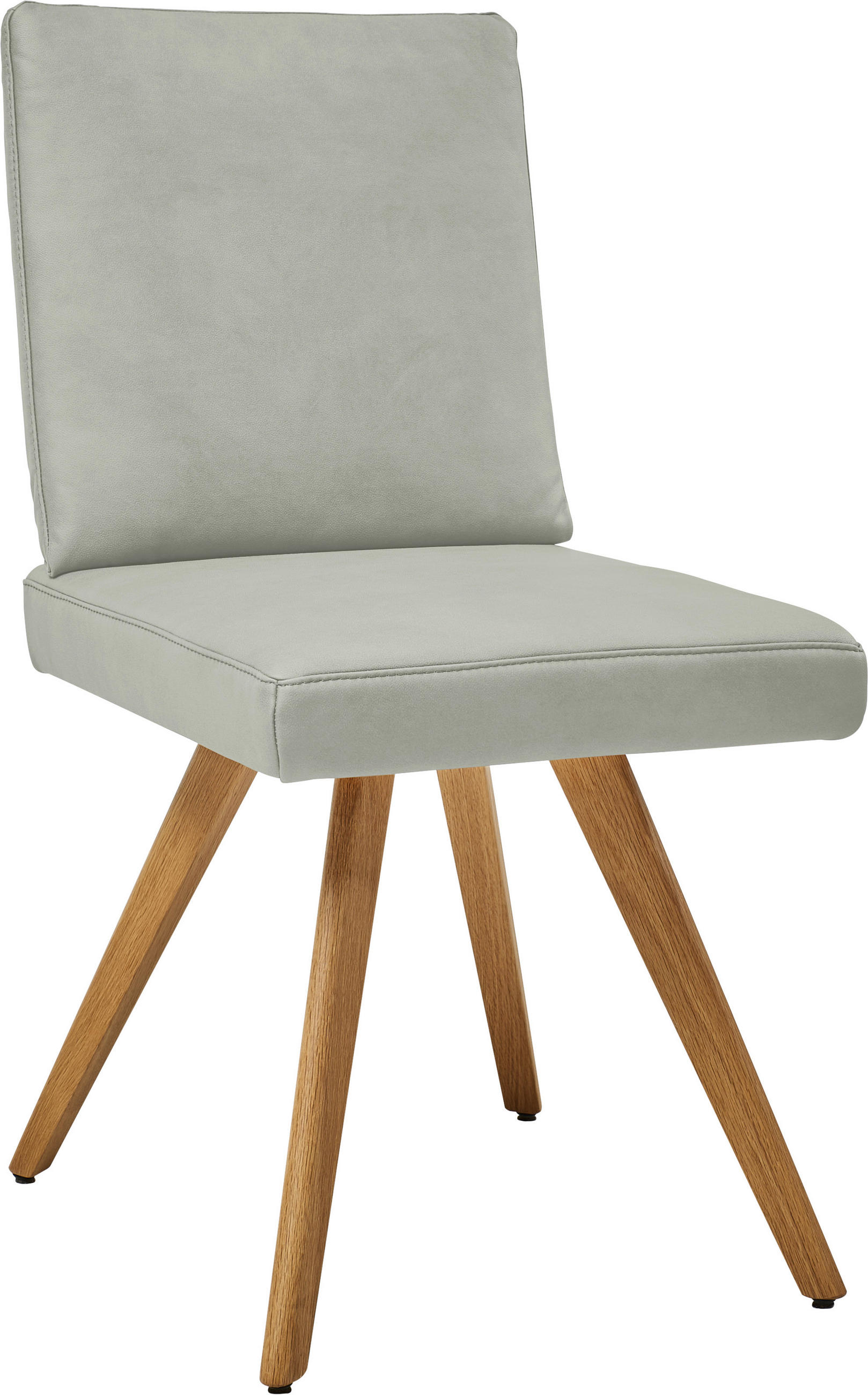 STUHL  in Mikrofaser Textil, Holzwerkstoff  - Eichefarben/Hellgrau, Design, Holzwerkstoff/Textil (46/94/58cm) - Dieter Knoll