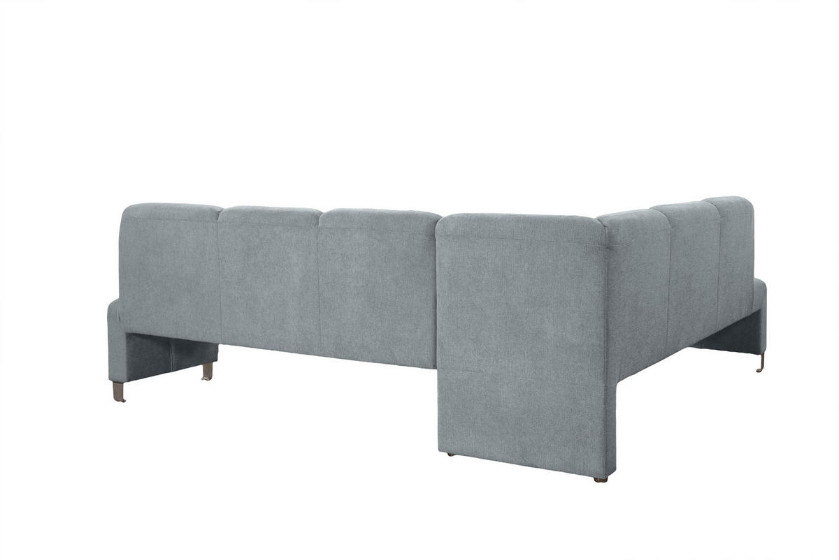 KLUPA KUTNA  tamno siva  drvo, tekstil, drvni materijal      - srebrne boje/tamno siva, Moderno, drvni materijal/drvo (263/198cm) - Livetastic