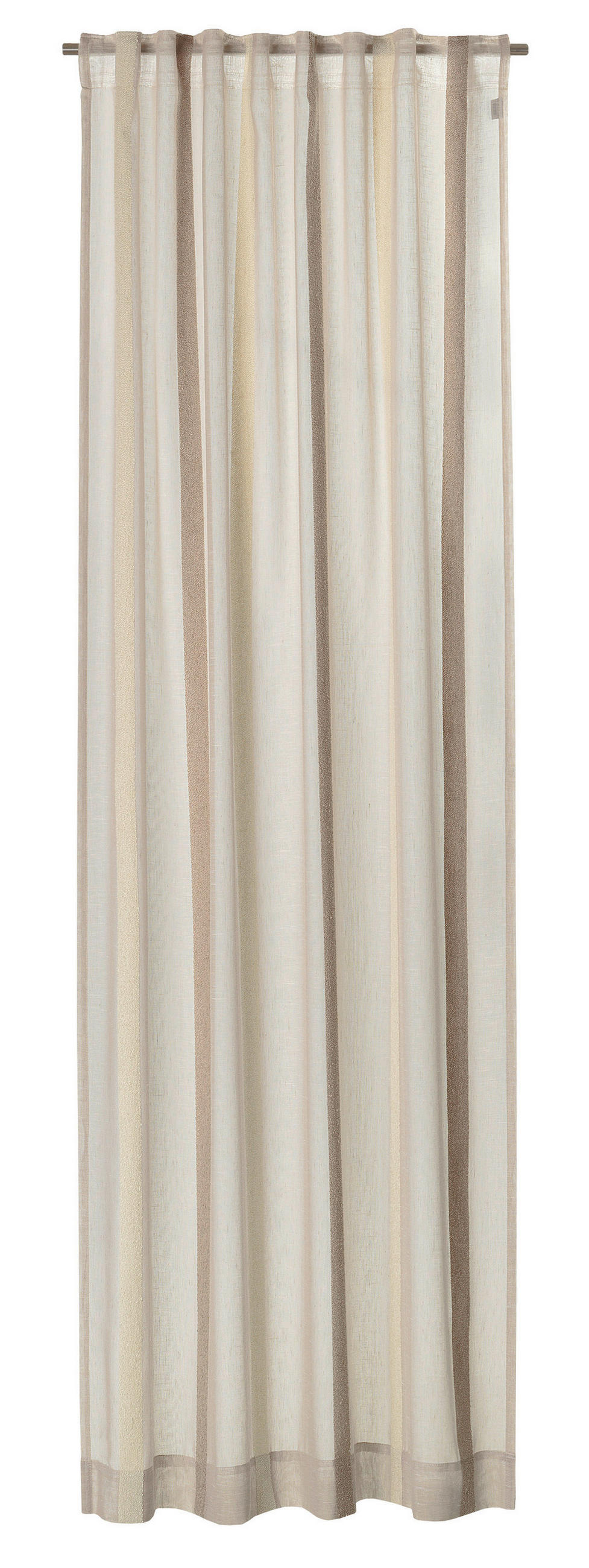FERTIGVORHANG SW-Cottage halbtransparent 130/250 cm   - Sandfarben, Basics, Textil (130/250cm) - Schöner Wohnen