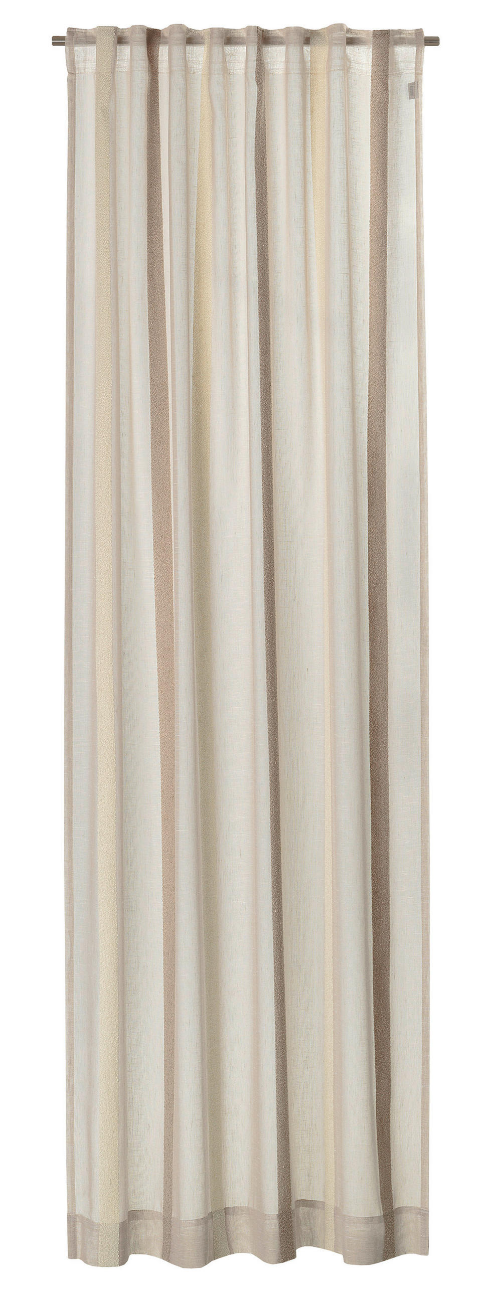 FERTIGVORHANG  halbtransparent  130/250 cm   - Sandfarben, Basics, Textil (130/250cm) - Schöner Wohnen