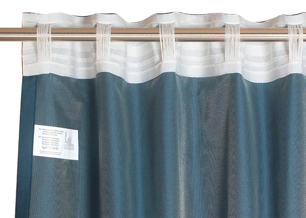 FERTIGVORHANG blickdicht  - Blau, Basics, Textil (130/250cm) - Schöner Wohnen