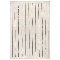 KOBEREC TKANÝ NA PLOCHO, 130/190 cm, krémová, barvy břidlice - krémová/barvy břidlice, Design, textil/plast (130/190cm) - Lindorug