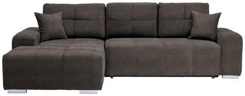 KUTNA GARNITURA tekstil  smeđa   - srebrne boje/smeđa, Design, tekstil/plastika (194/280cm) - Carryhome